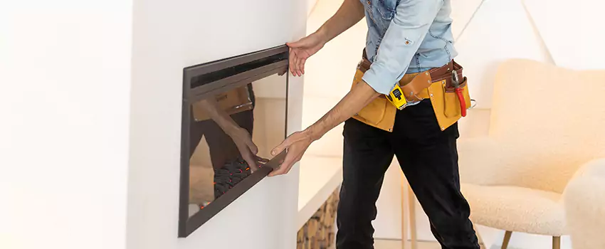 Metal Fireplace Installation in West Odessa, Texas