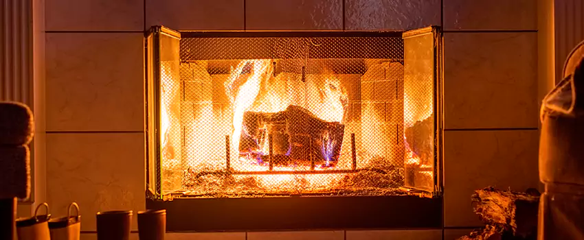 Mendota Hearth Landscape Fireplace Installation in West Odessa, Texas
