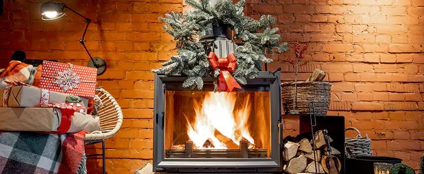 Travis Industries Linear Gas Fireplace Installation in West Odessa, Texas